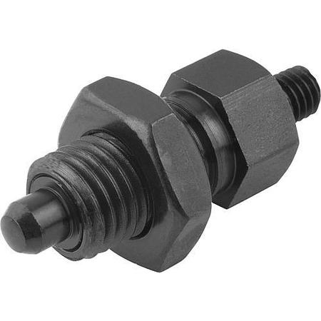 KIPP Indexing Plungers threaded pin, Style F, metric K0341.2412